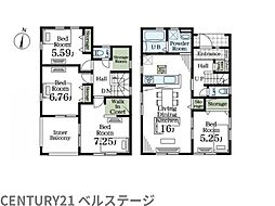 JR内房線　木更津市貝渕1丁目　新築戸建1号棟