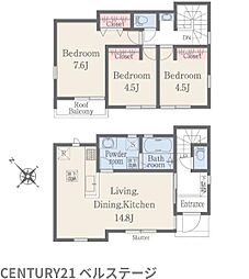 JR内房線　館山市館山　新築戸建1号棟