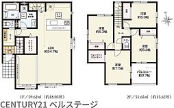 JR内房線　木更津市高柳2丁目　新築戸建1号棟