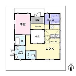 平家で清潔感のある住宅　落ち着いた住環境