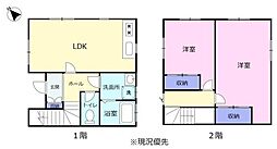 富士市久沢　駐車スペースなしの2ＬＤＫ　中古住宅