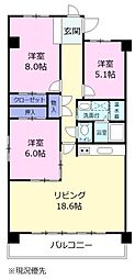 ベルメゾン富士川1F　専用庭付