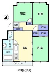 西奈団地Ｓ2号　昇り降りが楽な所在階2階のマンションです