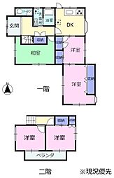 駐車場3台まで拡張可能です 足久保口組 角地の中古住宅