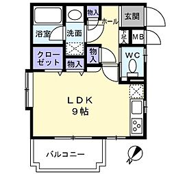 駿河区曲金1丁目　1階1Ｒ