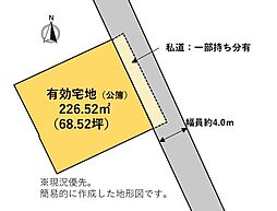 葵区北安東4丁目　スーパー・信金が至近の住宅用地