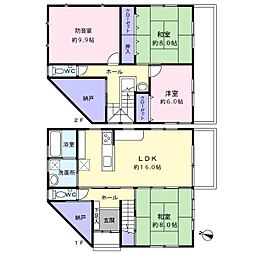 清水区駒越中 角地立地の防音室付き中古戸建