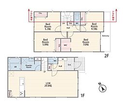 横浜市港南区下永谷3丁目の一戸建て