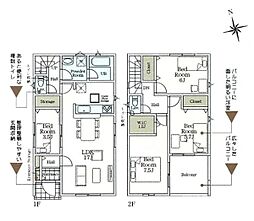 海老名市社家２丁目の一戸建て