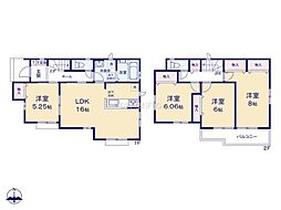 あきる野市野辺　新築分譲住宅　3号棟全3棟