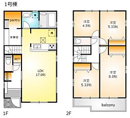 武蔵村山市三ツ木　新築分譲住宅　1号棟全3棟