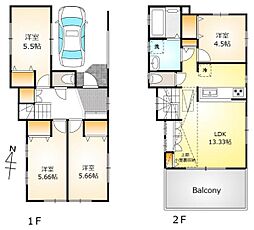 福生市武蔵野台1丁目　中古戸建