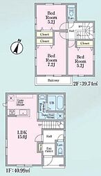 あきる野市野辺　24-1期　新築分譲住宅　3号棟全5棟