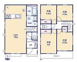あきる野市下代継　新築分譲住宅　A号棟全2棟