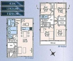 武蔵村山市残堀　第19期　新築分譲住宅　6号棟　全13棟