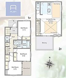 藤沢市大庭 全2棟A号棟