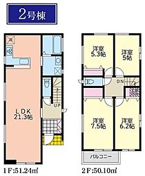 旭区四季美台　全4棟2号棟