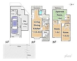 御陵内町　地下倉庫のある家