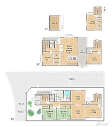 等持院　陽が降り注ぐ家