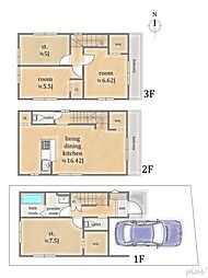 右京区太秦井戸ケ尻町4期9号地　新築戸建