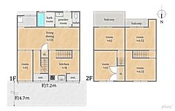 西京極の鉄骨テラス