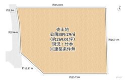 右京区嵯峨釈迦堂門前南中院町　売土地（建築条件無）
