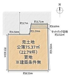 上京区川瀬町 売土地(建築条件無)