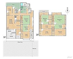 主税町二軒並び茶室のある京町家