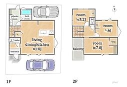 右京区嵯峨折戸町2号地　新築戸建