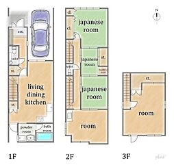 聚楽廻駐車1台可能な元町家