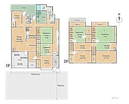 主税町二軒並び茶室のある京町家