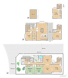 等持院　陽が降り注ぐ家