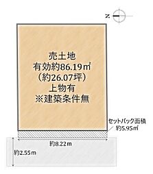 北区紫野宮東町　売土地（建築条件無）