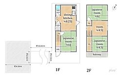 八幡　路地奥の家