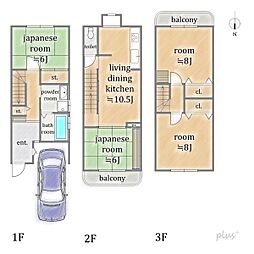 右京区西京極中溝町　中古戸建