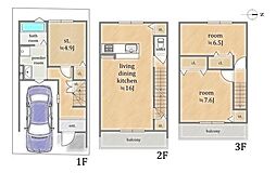 右京区西京極佃田町　新築戸建