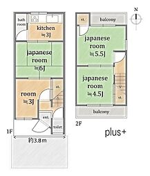 右京区太秦小手角町　中古テラス