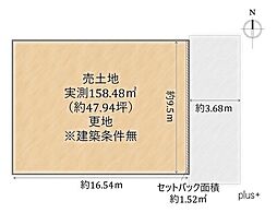 上京区上御霊馬場町 売土地一括(建築条件無)
