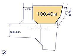 町田市木曽東1丁目　建築条件付き売地　G区画