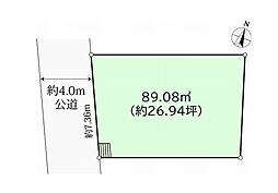 綾瀬市寺尾北3丁目　建築条件なし売地