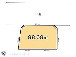 座間市立野台3丁目 建築条件なし売地 A区画