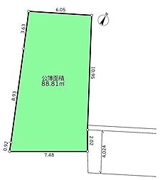 座間市ひばりが丘3丁目　建築条件なし売地