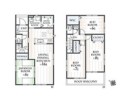 大和市西鶴間1丁目 平成25年4月築 4LDK 中古戸建