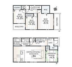 大和市中央林間西5丁目　新築分譲住宅　1号棟