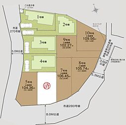 綾瀬市寺尾本町3丁目　売地　全6区画　5号地