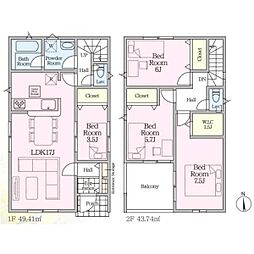 相模原市南区新戸　第16　新築分譲住宅　1号棟