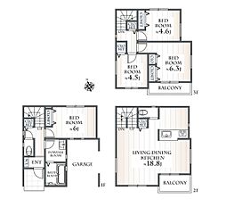大和市中央林間8丁目 新築分譲住宅 1号棟