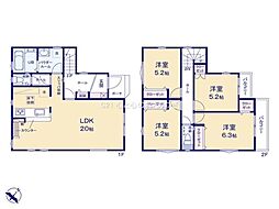 相模原市南区若松3丁目8期　新築分譲住宅　2号棟