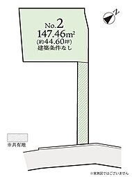 大和市下鶴間5期 建築条件なし売地 No2