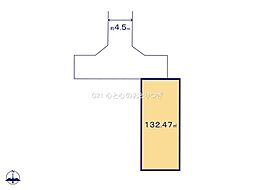 座間市東原3丁目2期 建築条件なし売地 F区画